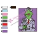 Announcer Kermit Muppets Embroidery Design